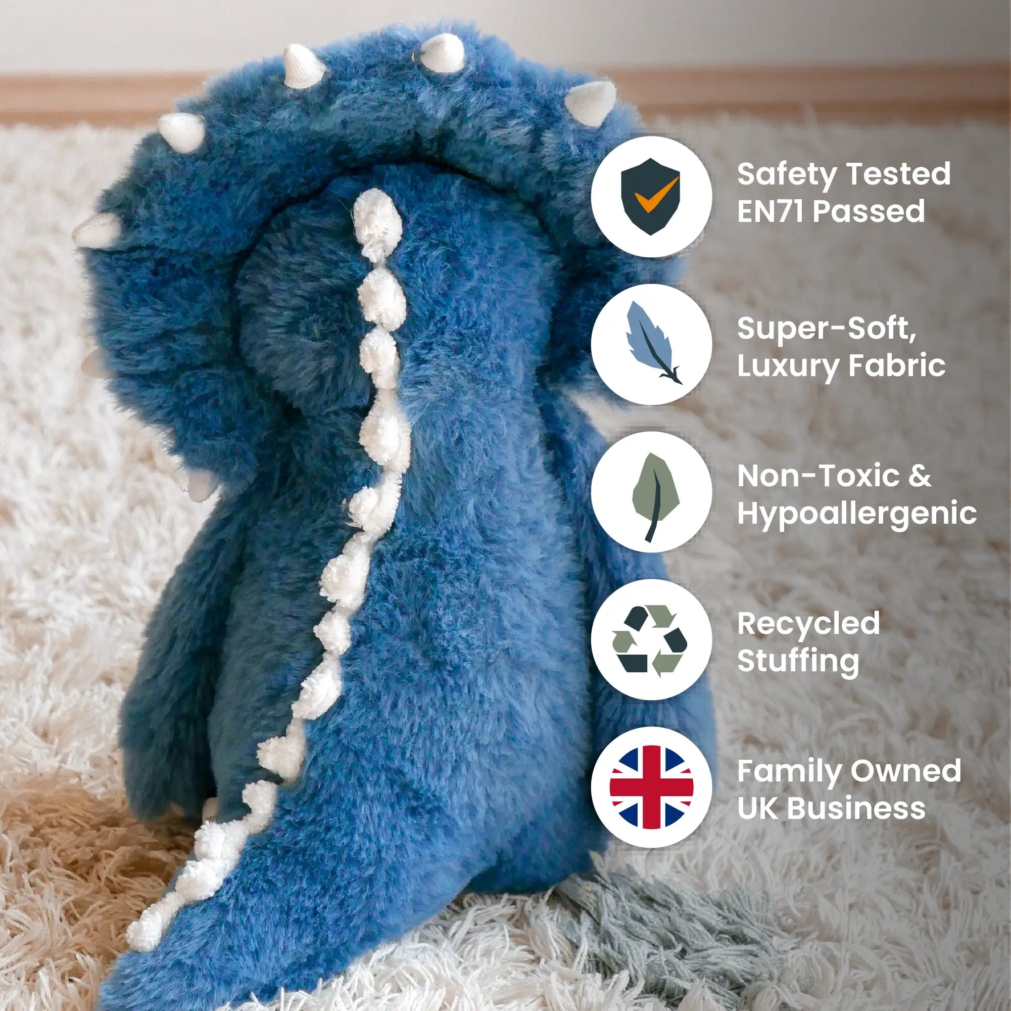 Triceratops Dino Soft Toy - Pre-Order