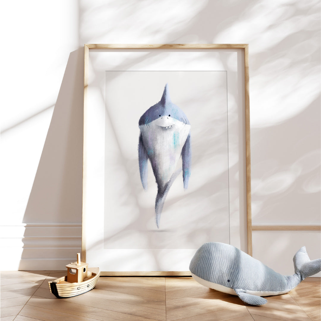 Shark Sea-life Nursery Print