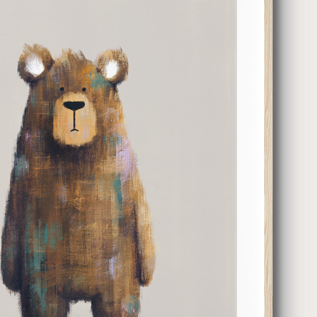 Fiver Friday - Bear Woodland Nursery Print A4