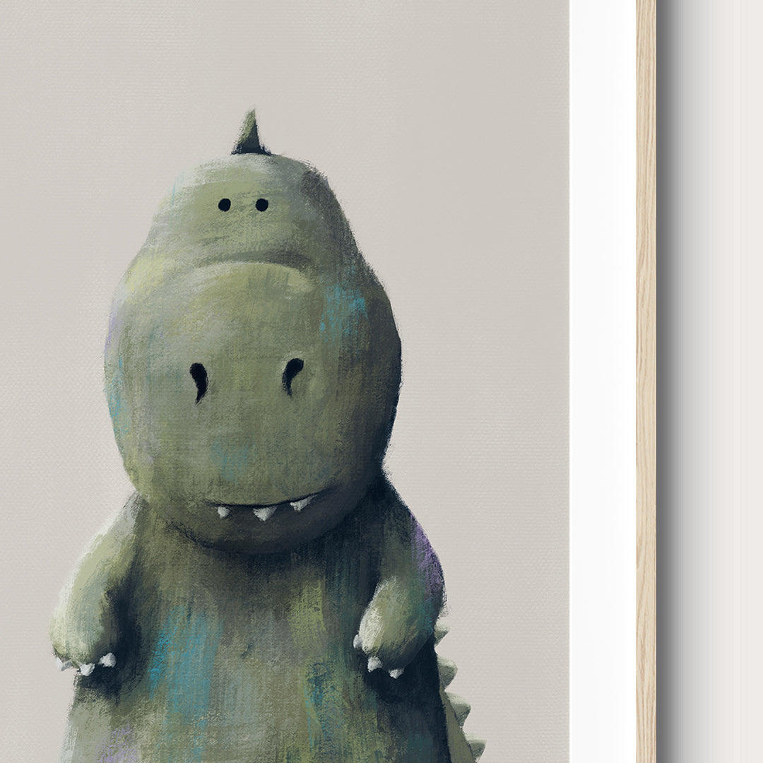 Fiver Friday - T-Rex Dinosaur Nursery Print A4