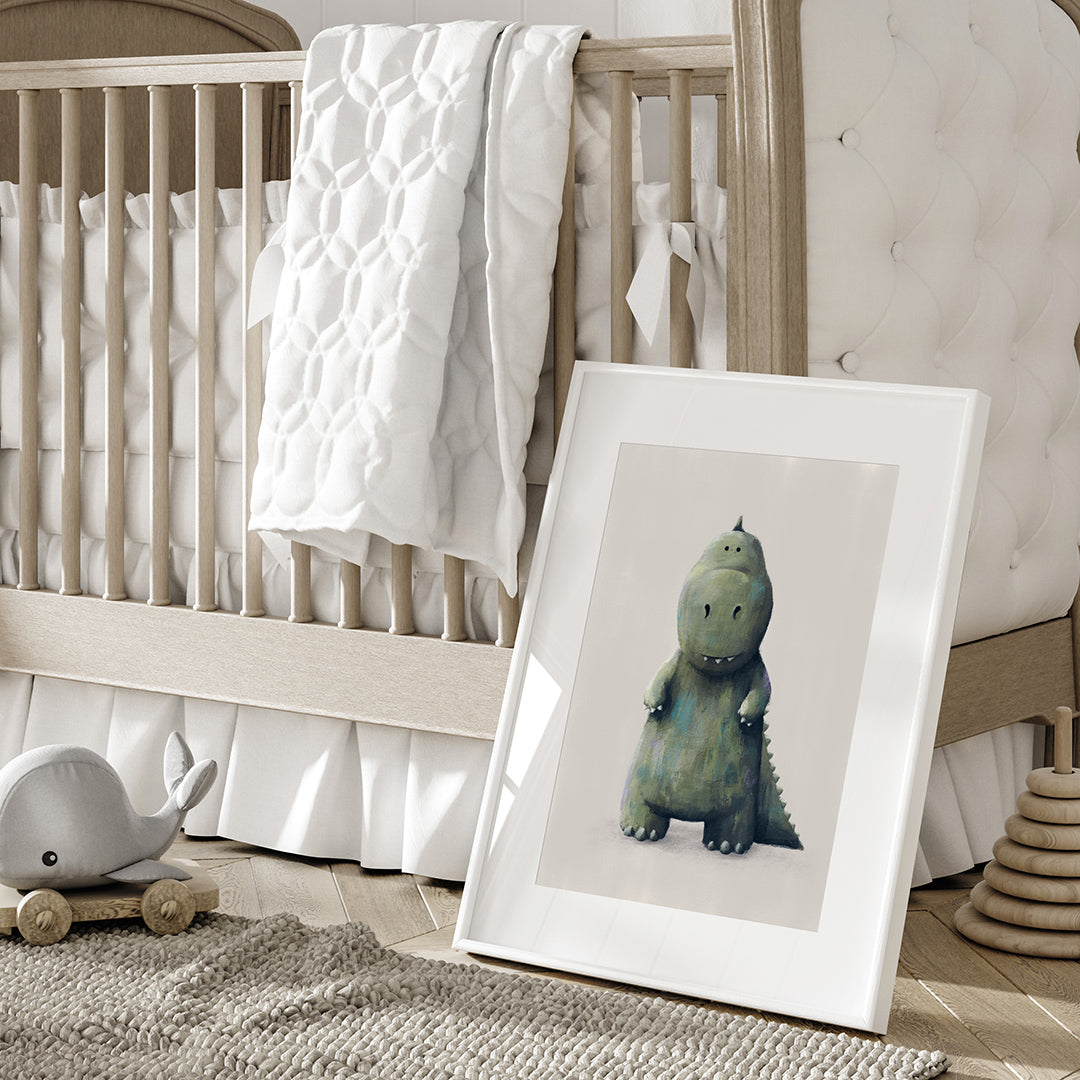 Fiver Friday - T-Rex Dinosaur Nursery Print A4