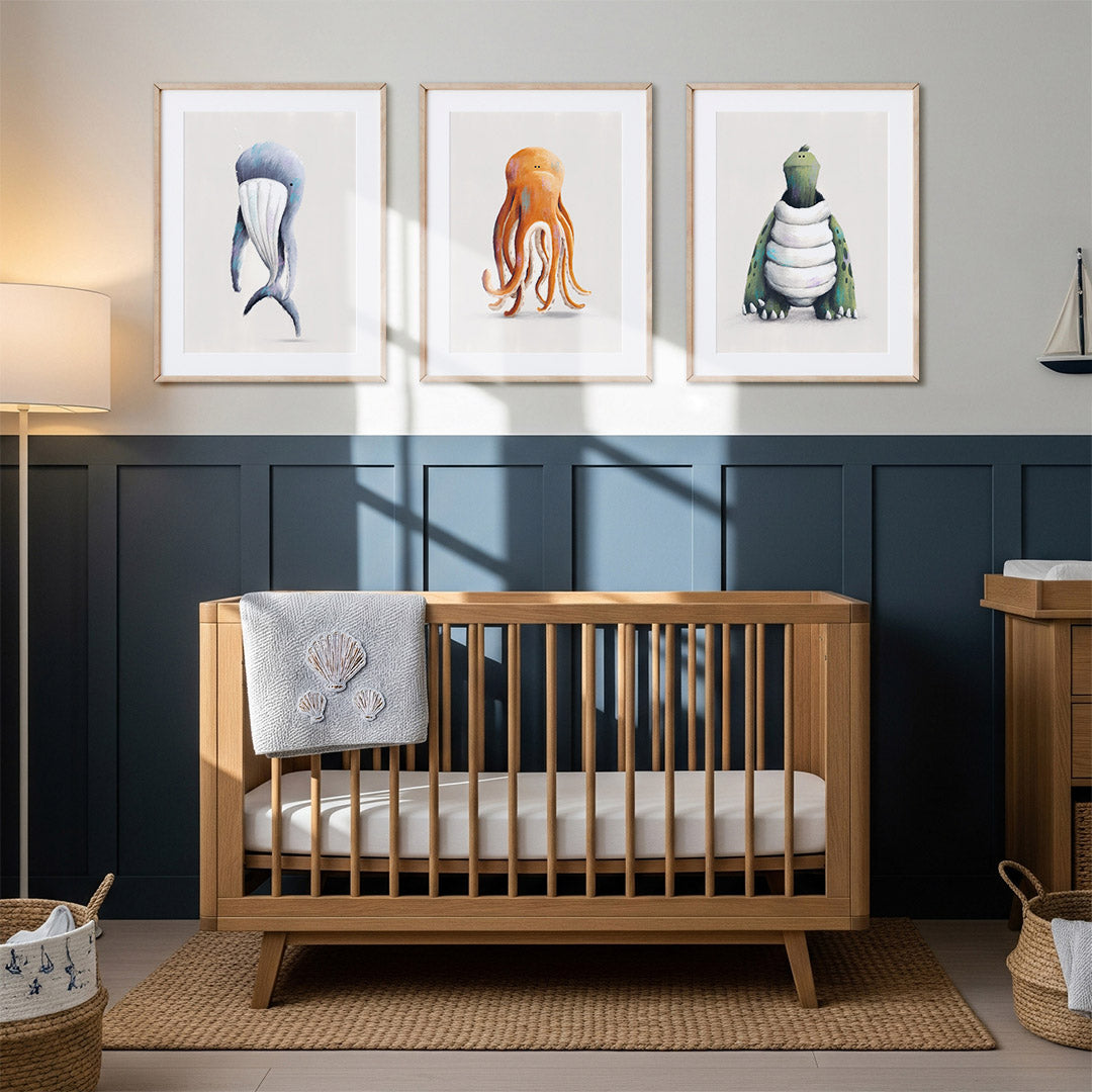 Under the Sea Nursery Prints Set of 3