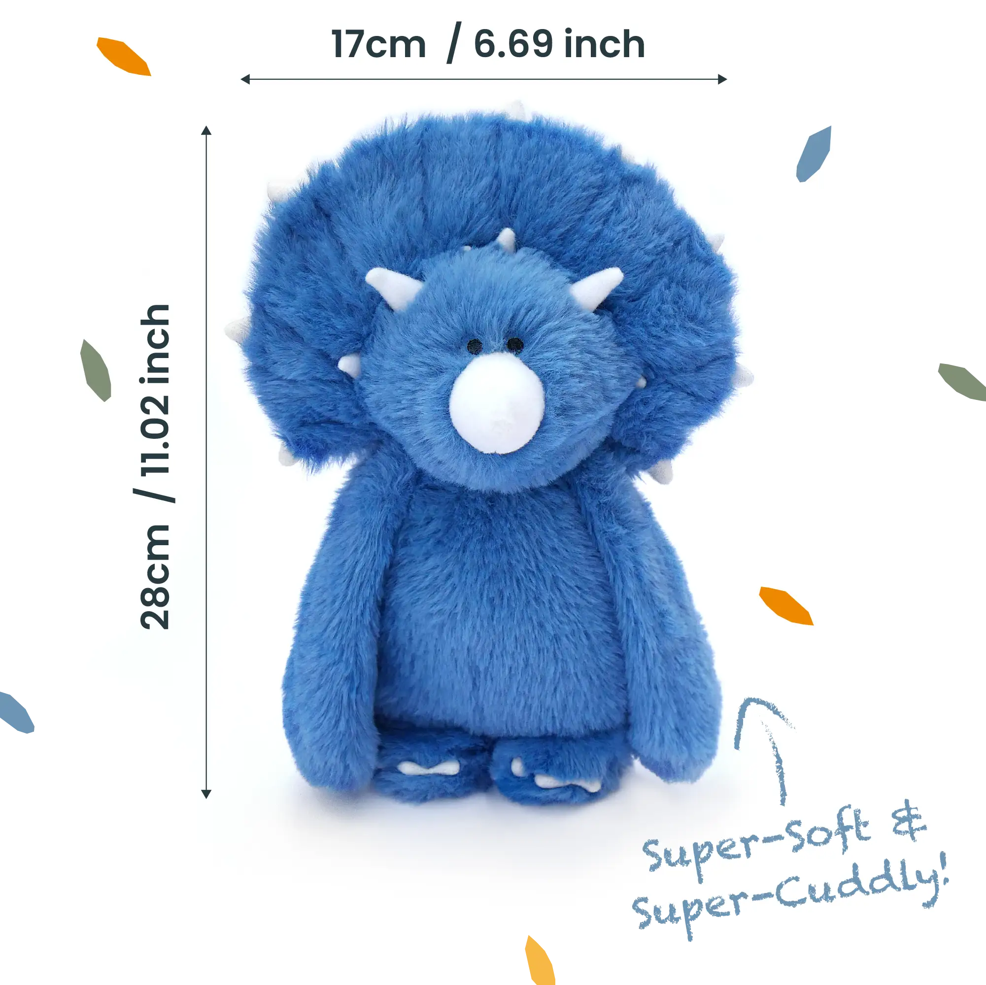 Triceratops Dino Soft Toy - Pre-Order