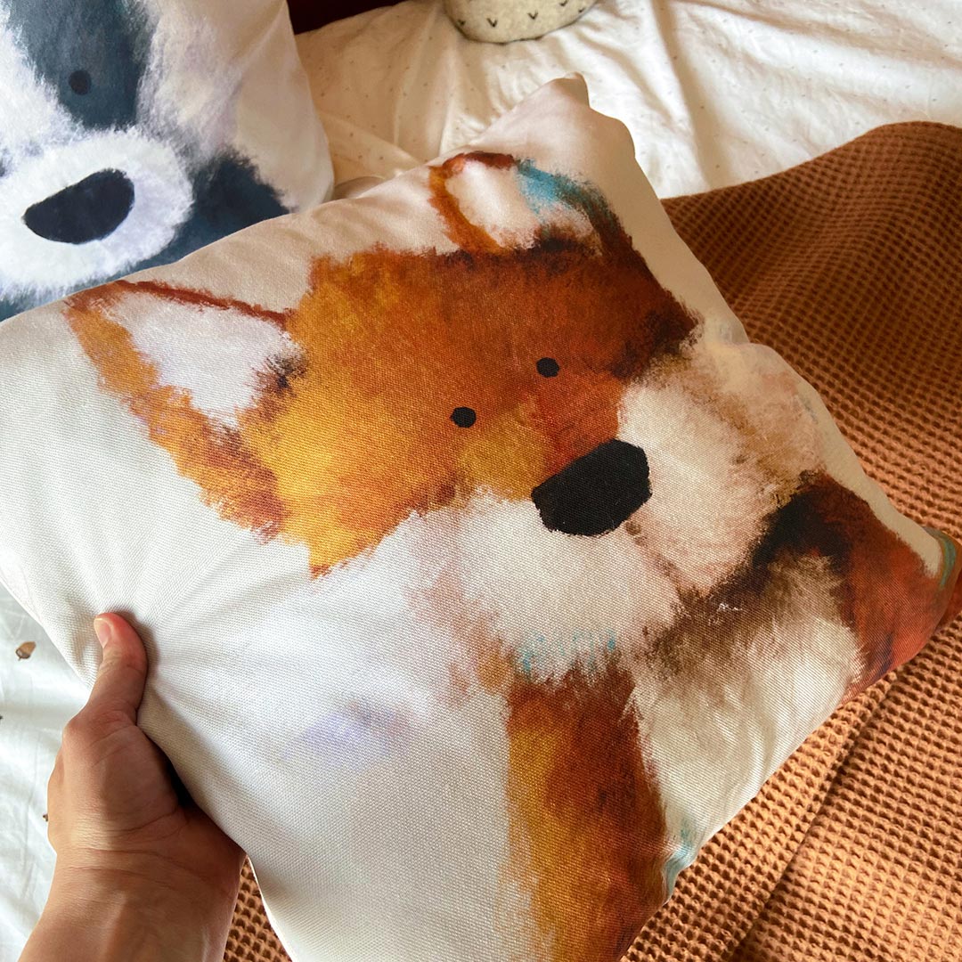 Woodland Fox Nursery Cushion Cover