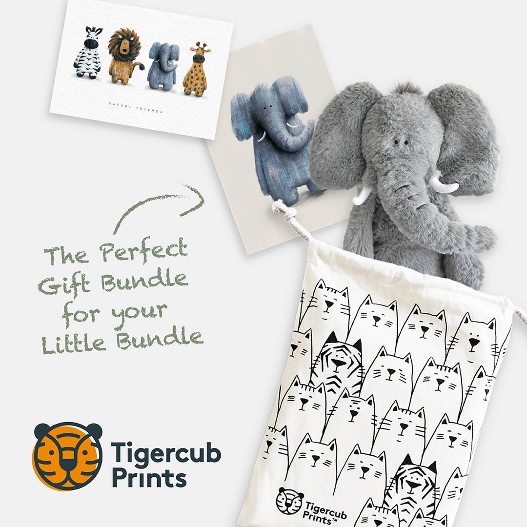 Elephant gift set - Gender neutral baby gift set