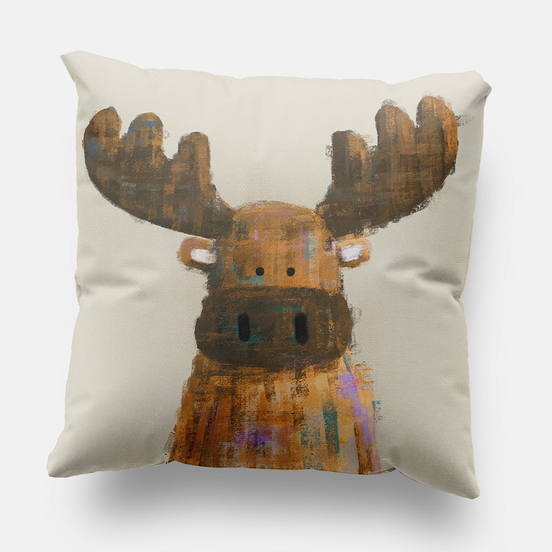 Woodland Moose Nursery Cushion Cover