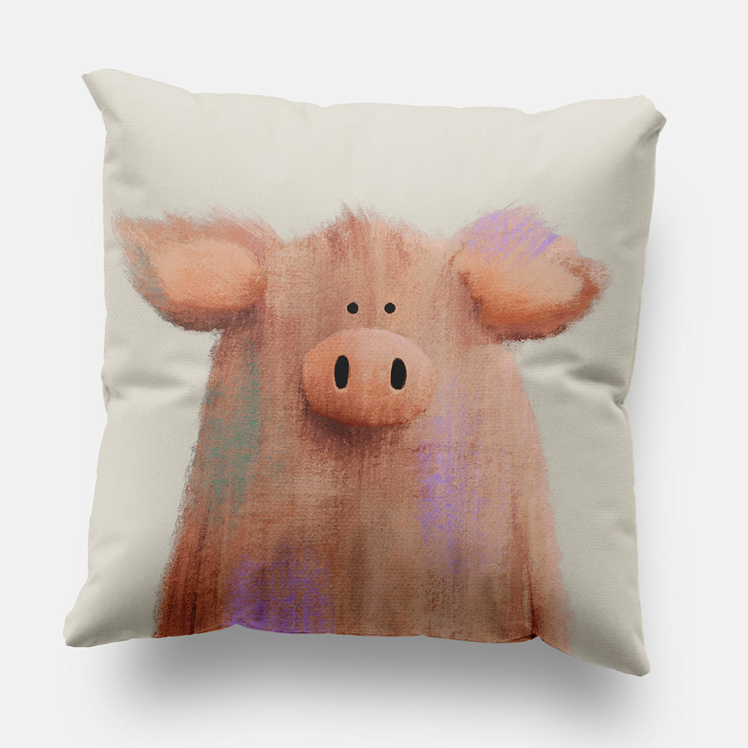 Farmyard Pig Nursery Cushion Cover