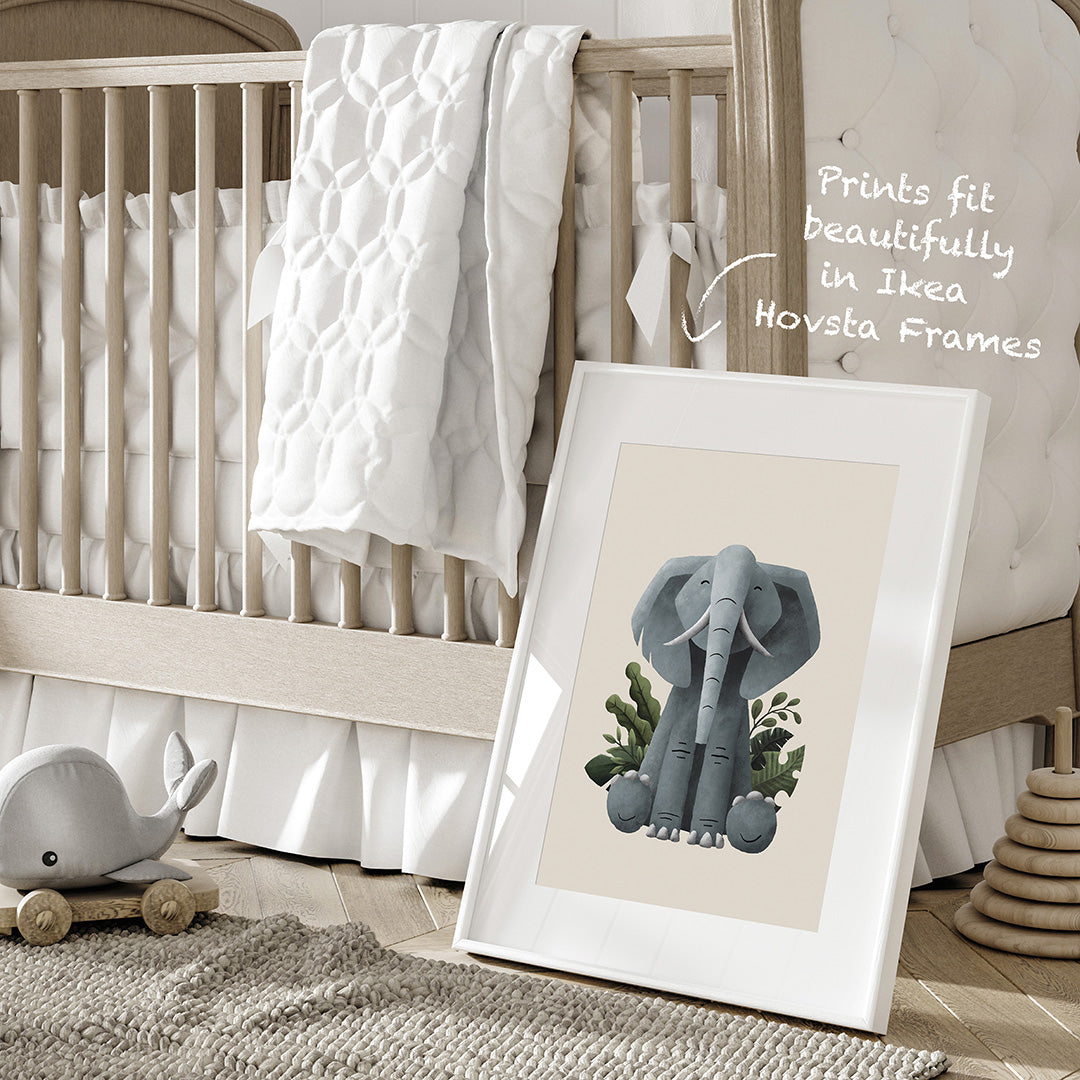 Scandi Safari Nursery Prints set of 3