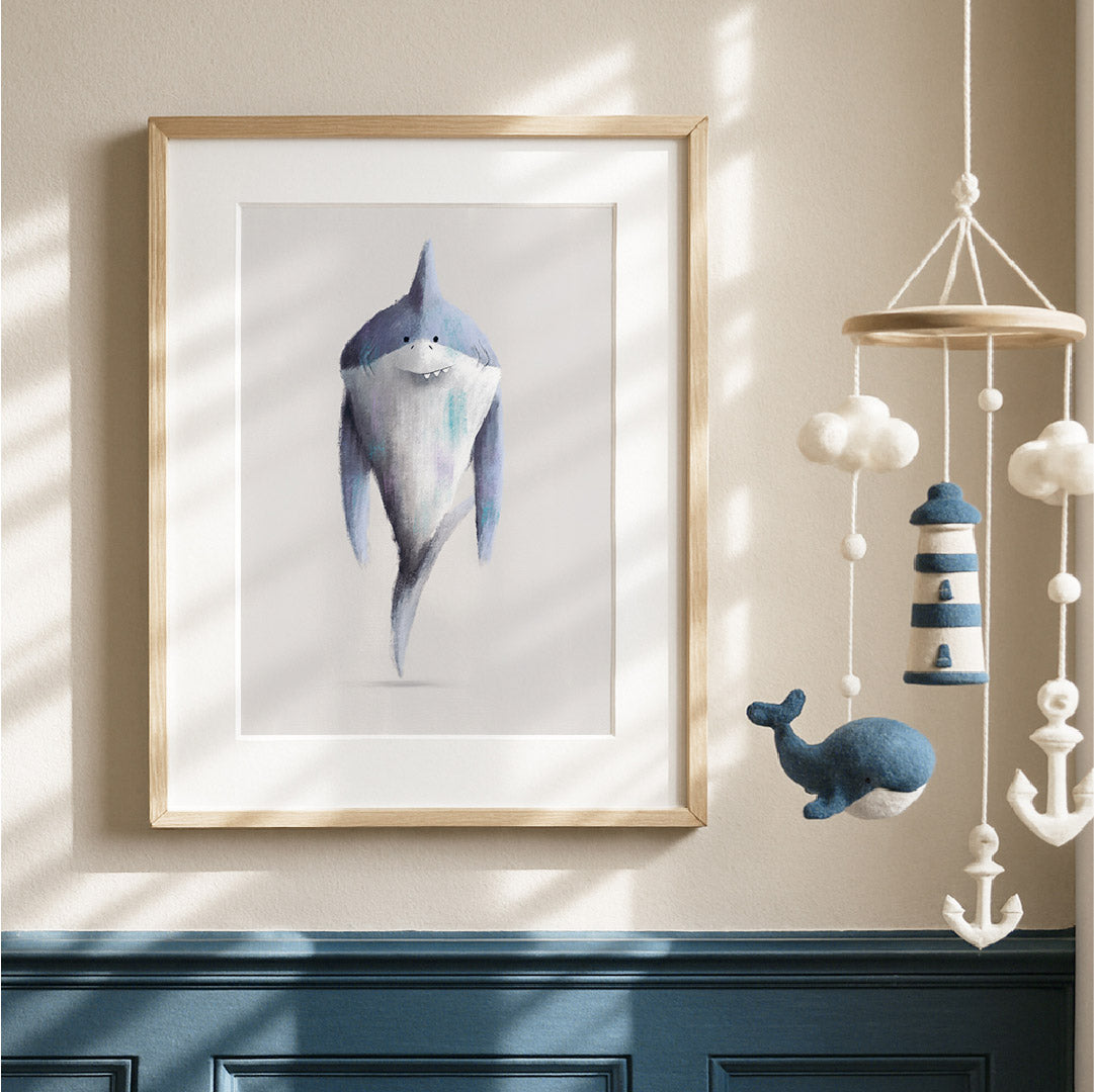 Shark Sea-life Nursery Print