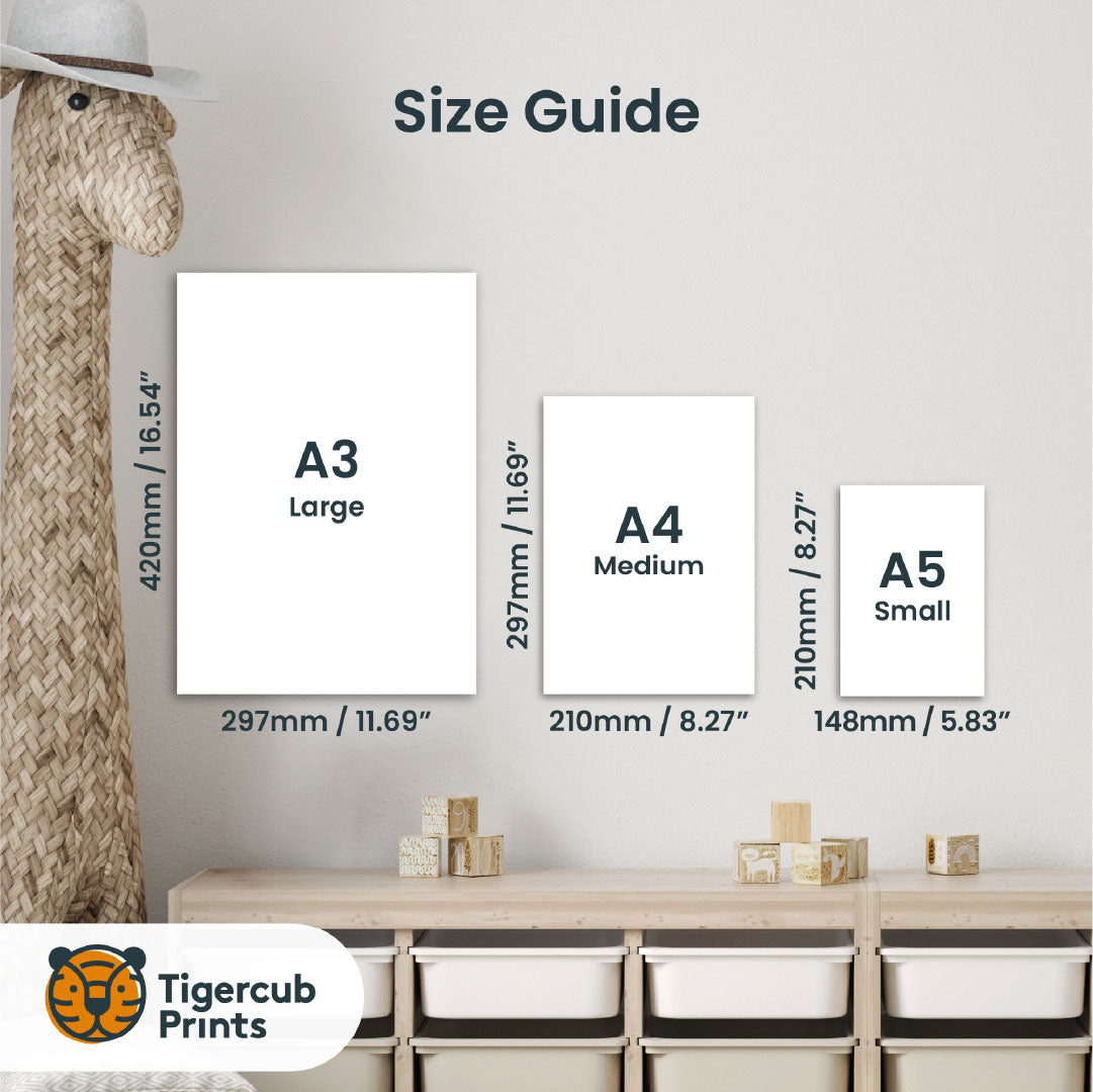 Whale Sea-life Nursery Print