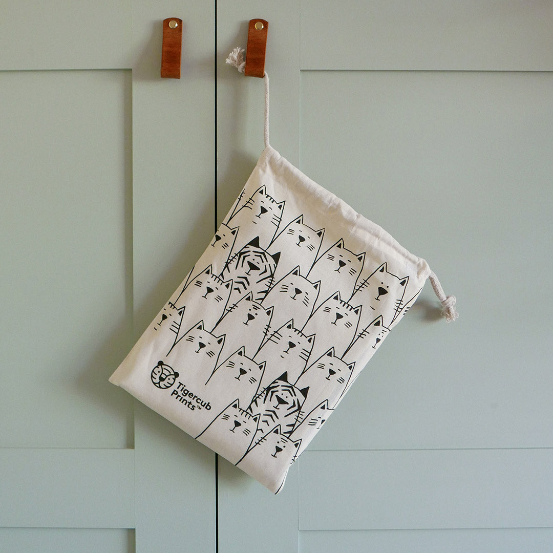 Drawstring Bag - Kittens & Tigers