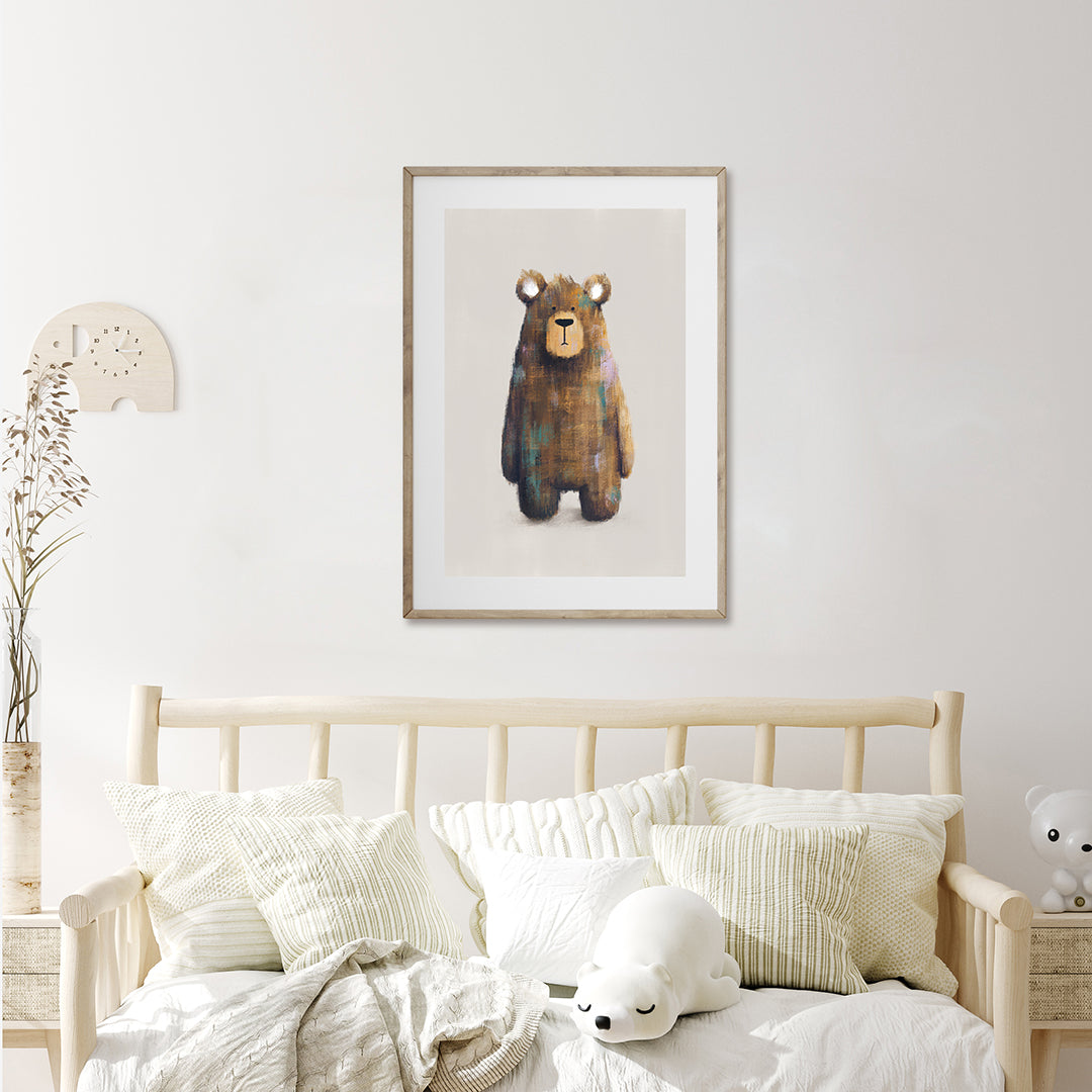 Fiver Friday - Bear Woodland Nursery Print A4
