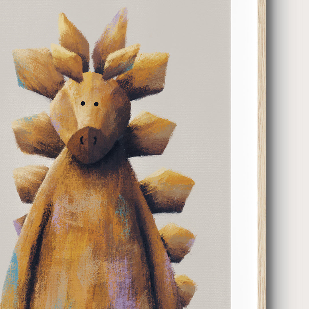 Fiver Friday - Stegosaurus Dinosaur Nursery Print A4