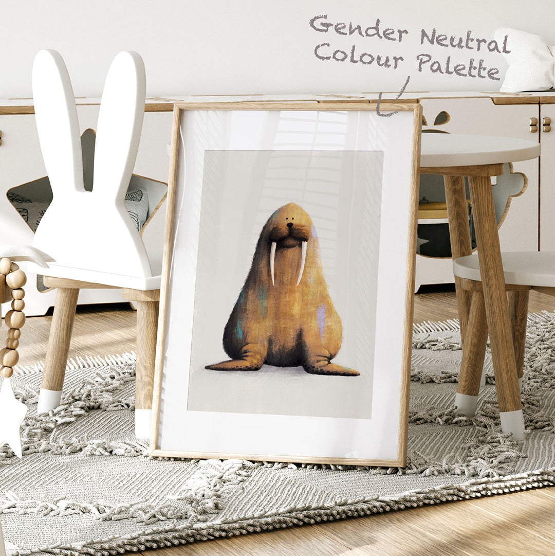 Walrus Nursery Print