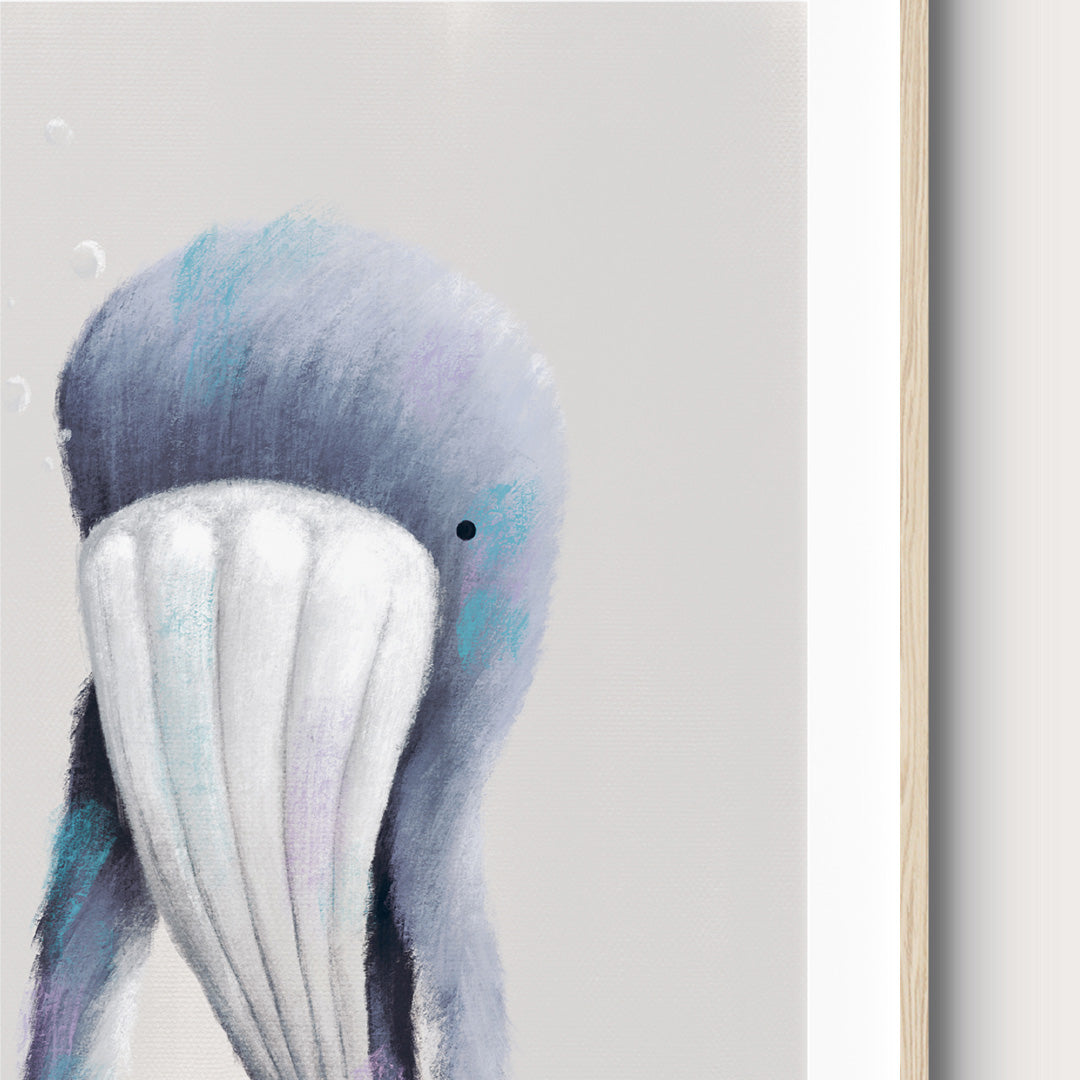 Whale Sea-life Nursery Print
