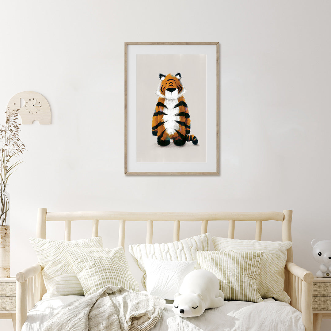 Neutral Jungle Safari Animal Nursery Prints Set of 4