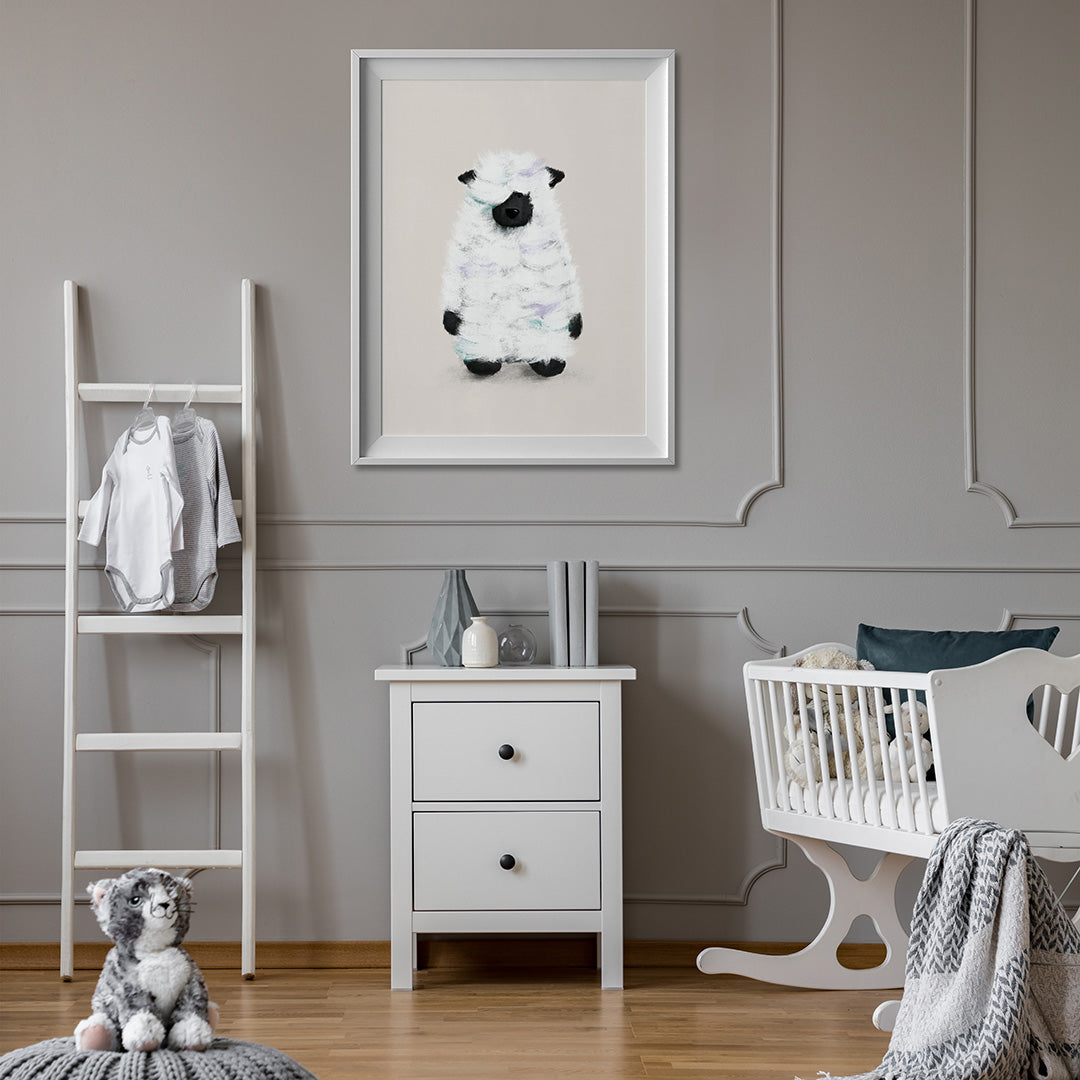 Farmyard Sheep Nursery Print