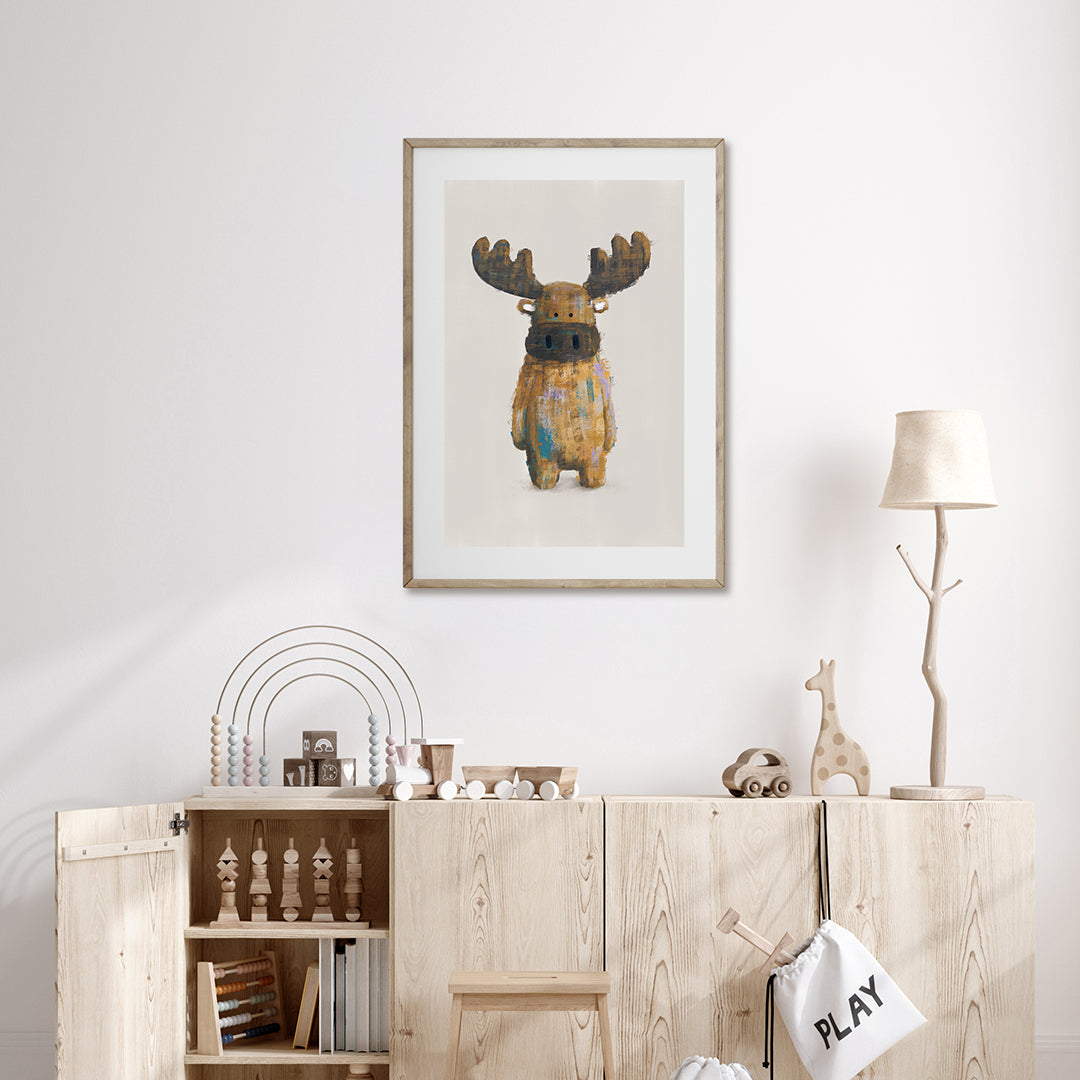 Neutral Woodland Animals Nursery Prints Set of 3